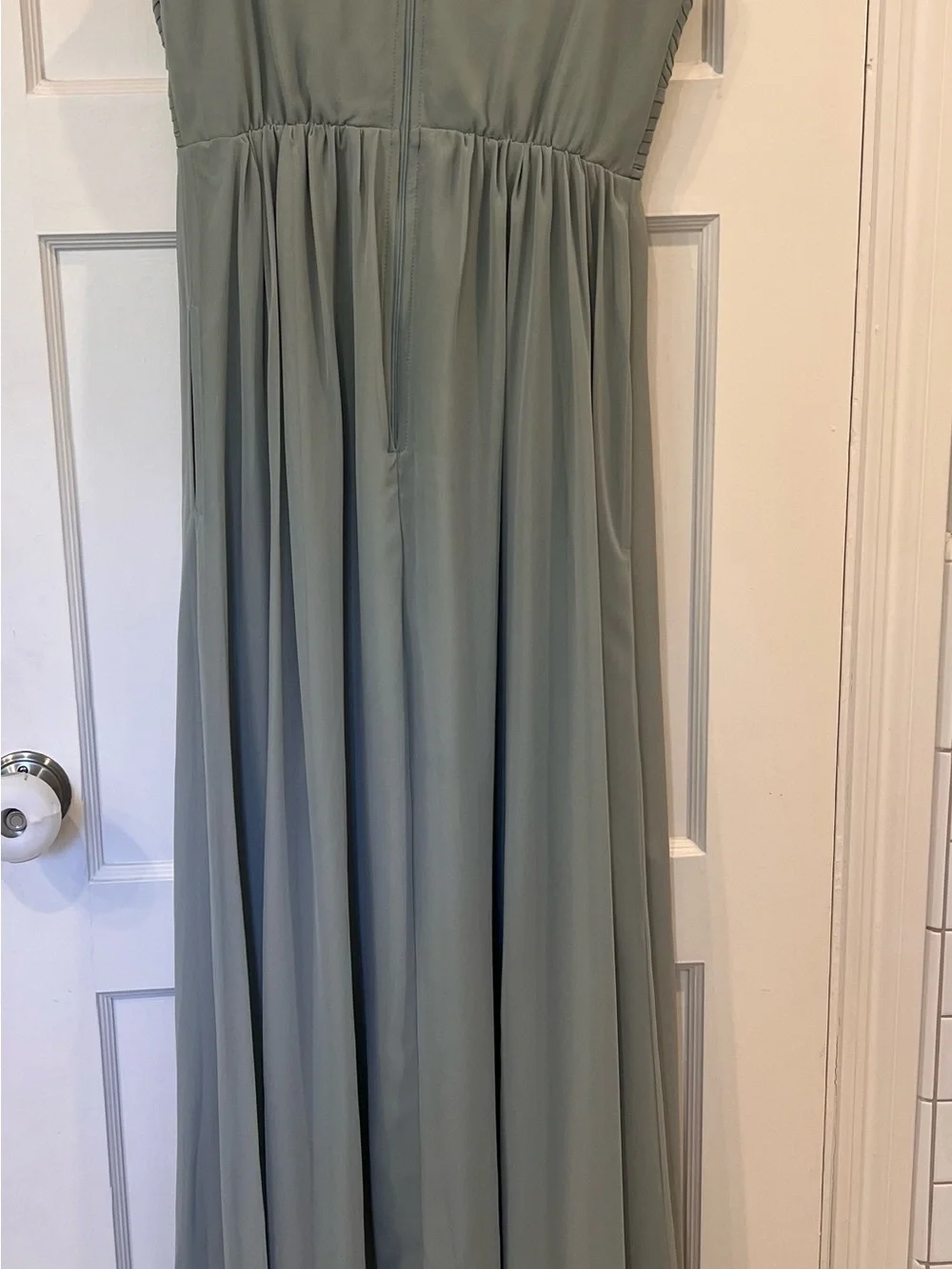 Birdy Grey Laurie Empire Dress - Sage, Maternity Friendly - Picture 3 of 5
